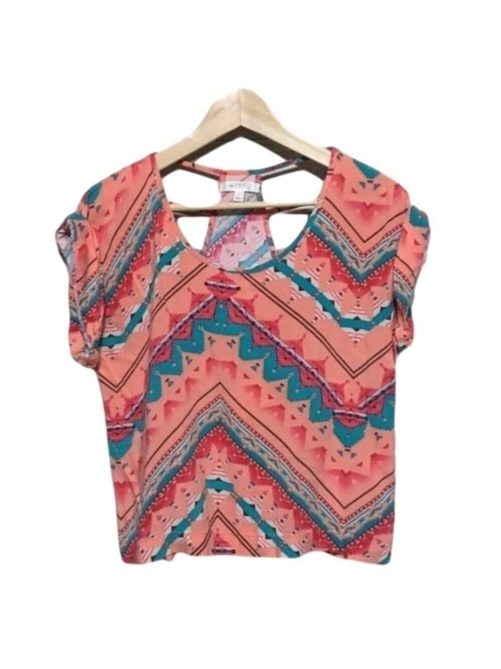 Love, Fire Southwest Strappy Cut Out Back Top Size small